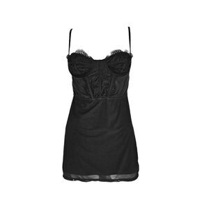 goth bustier mini dress